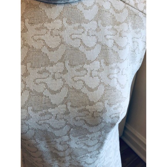 Rare Vintage Mod Style St Michael Cream Dress Gold Detail 60s size 14 UK Medium - Picture 3 of 7